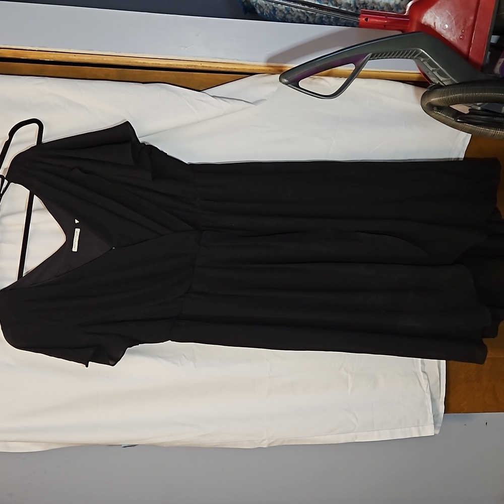 Crepe overlay dress